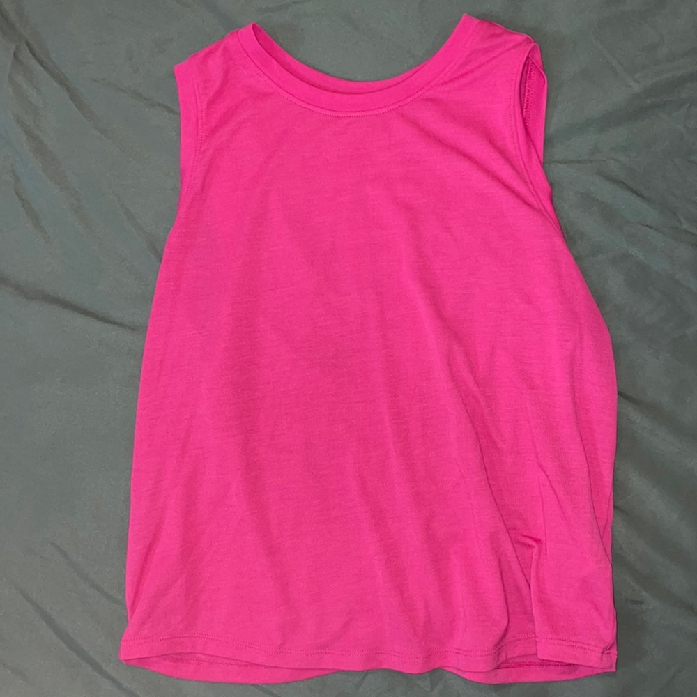 Pink workout tank